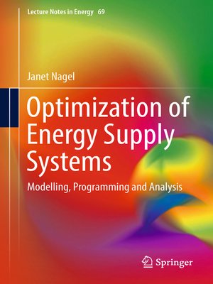 cover image of Optimization of Energy Supply Systems